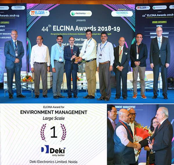 ELCINA Award 2018-19 for Environment Management