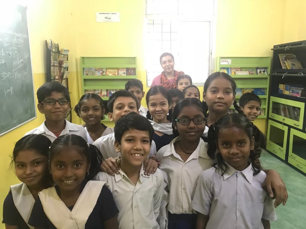 Reading Room/Library setup at Nai Disha