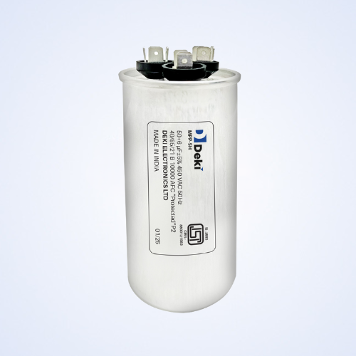 MOTOR RUN S2 DUAL CAPACITOR FOR AIR CONDITIONER - FASTON TERMINALS