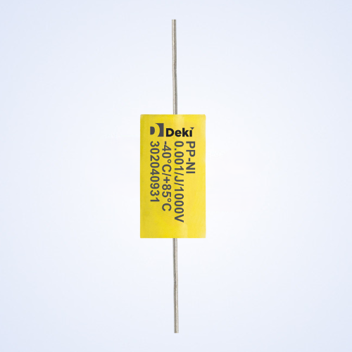 Plain Polypropylene Round Axial DC Capacitor (Non-Inductive)